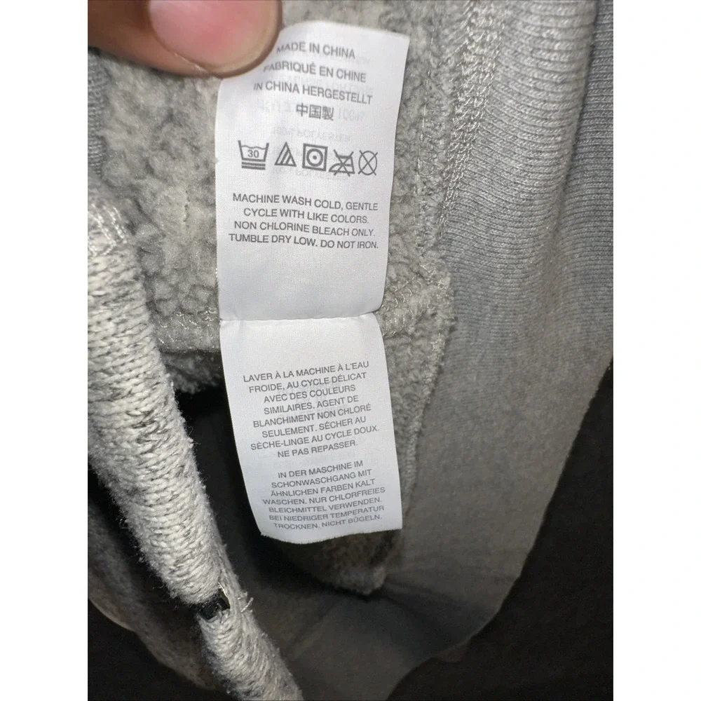 VTG J. CREW Men's Full-Zip Long-Sleeve Sweater XL Tan Gray Fleece‎